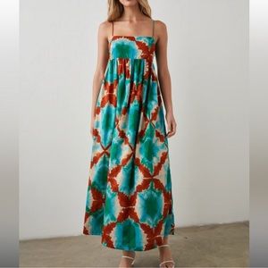 NWOT RAILS LUCILLE DRESS KALEIDOSCOPE midi cotton dress size xs